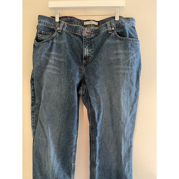 Vintage Tommy Hilfiger 100% Cotton Relaxed Fit Jeans Size 18R JL - Picture 6 of 9